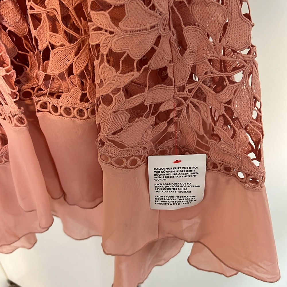 ASOS Blush lace dress Size 10 NWT - Picture 4 of 8